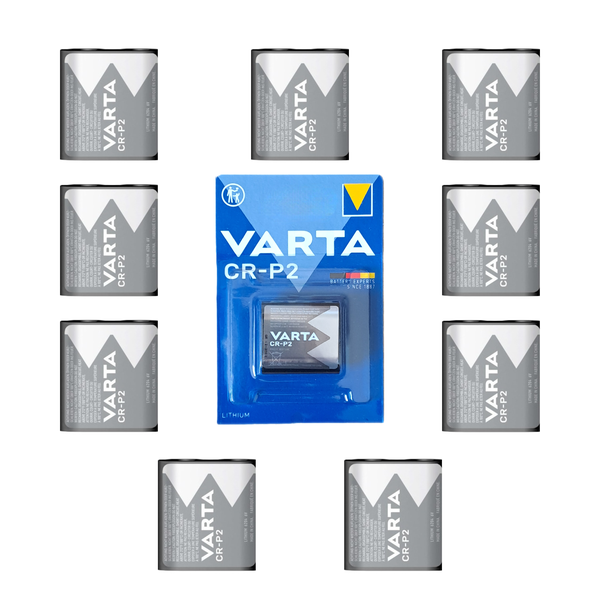 CR-P2 6 Volt Lithium Batteries x 10 Pieces