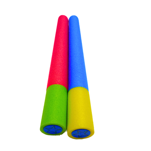 Share Foam Tube Water Blaster Pool Guns - 55cm Assorted Colours - Set of 2