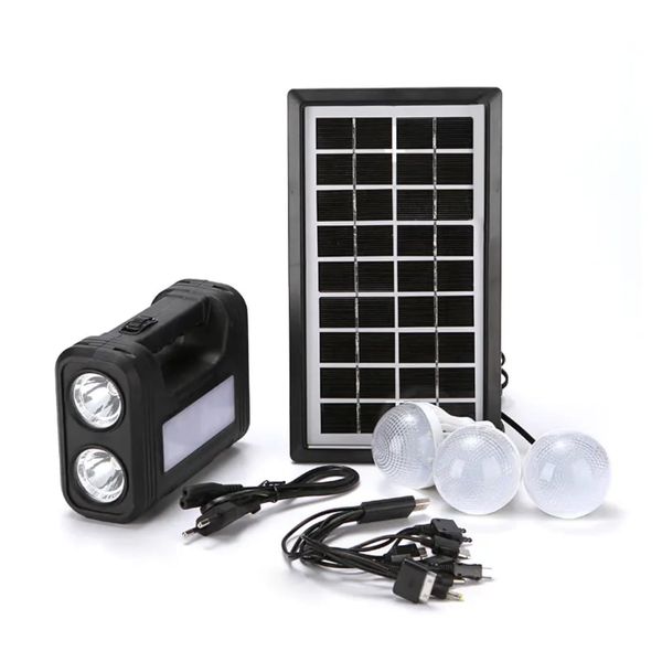 Portable 2-in-1 Solar Lighting &amp; COB Flashlight