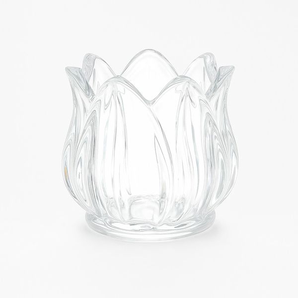 Elegant Tulip Glass Candle Holder