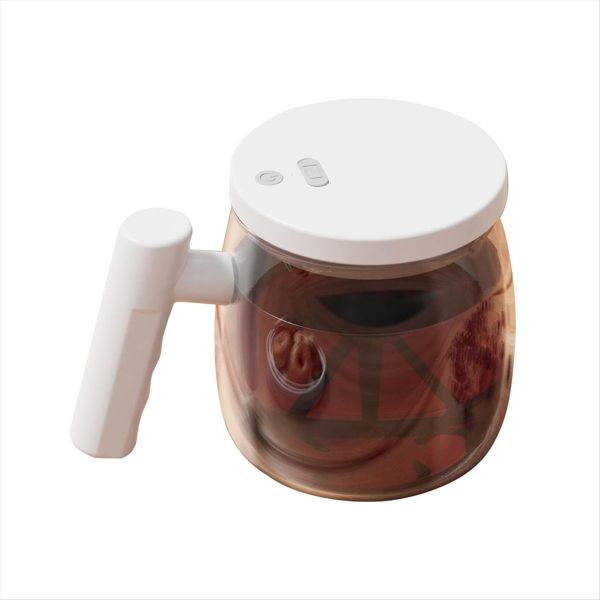 Self Stirring Coffee Mug Glass Self Stirring Travel Coffee Cup White