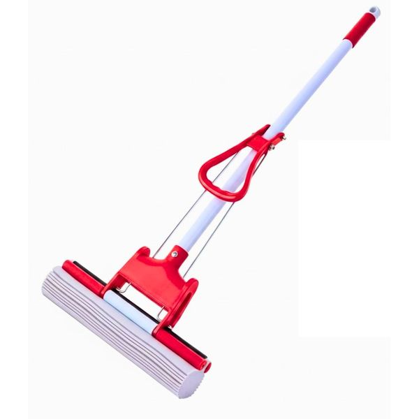 Flat Mop Floor Wiper: Self-Squeeze, Adjustable Handle for All Floors
