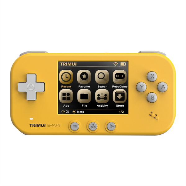Trimui Smart Game Console for Ampown Matching Ips Screen Yellow