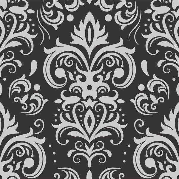 White Damask Stick on Tiles