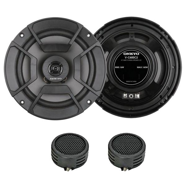 Onkyo V-C600C2 6" 160 Watts 2-Way Coaxial Speakers &amp; Evo Tweeters