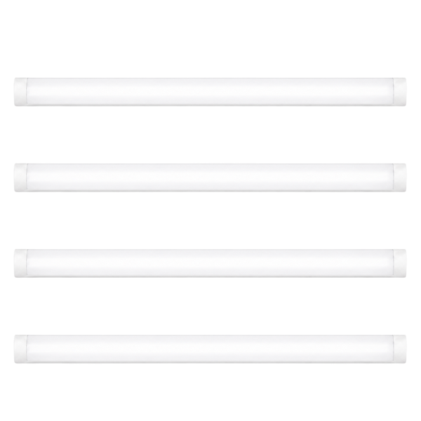 illumin8 1.2M 36W Frosted LED Batten Light 6500K - 4 Pack