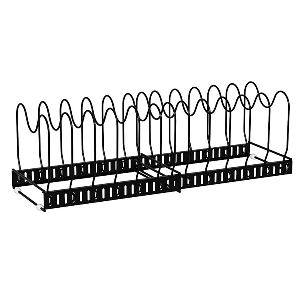 Multi-Use Expandable Pot and Pan Organizer Rack&10 Adjustable ...
