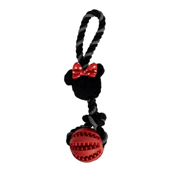 Minnie Mouse Snack Dispenser Ball Rope Toy and Fun Toy for Dogs Interactive