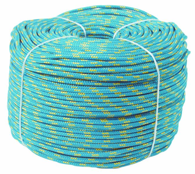 Polyester Braided Rope 4mmx160m Bl Yl