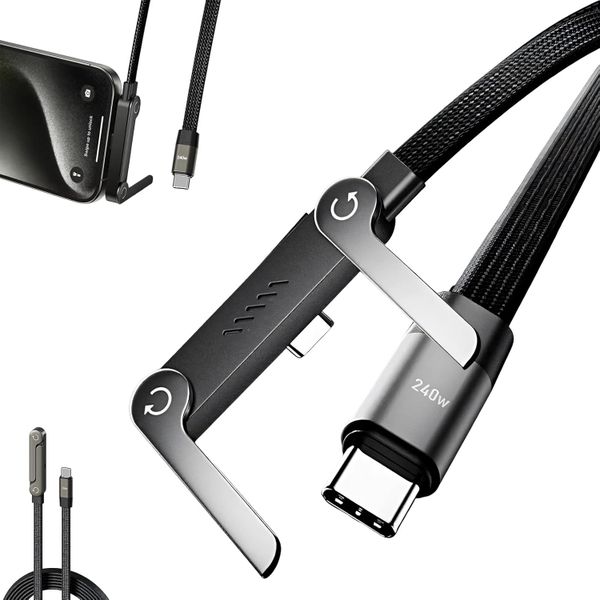 240W ultra fast charging with bracket,Type-C to Type-C,