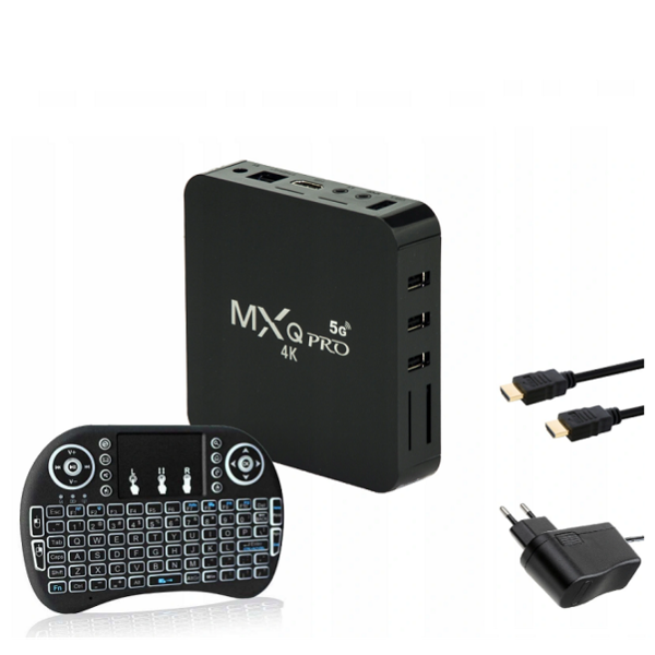 MXQ Pro Android 12 (Disney, Netflix, Kodi) + Backlight Keyboard 4/32