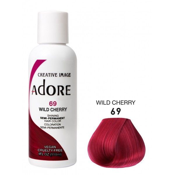 Adore Semi Permanent Hair Color, Wild Cherry 118ml