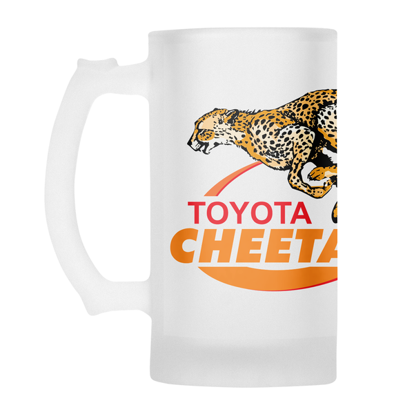 CHEETAHS Rugby Frosted Glass Beer Mug