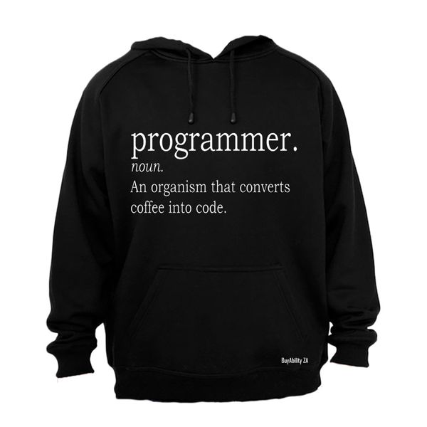 Programmer Definition - Mens - Hoodie - Grey