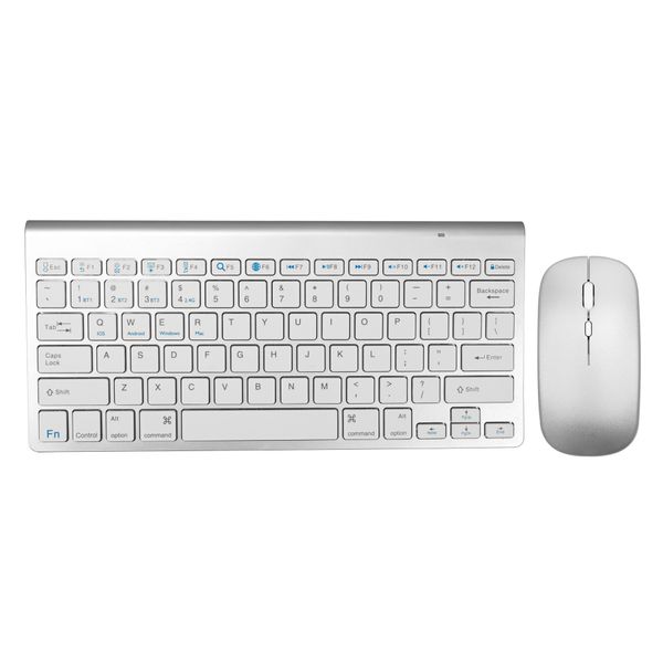 Ultra Slim Wireless Keyboard Mouse Combo 2.4G Layout Multimedia Low