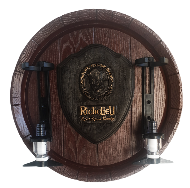 Large Barrel 2 Optic Liquor Dispenser - Richelieu