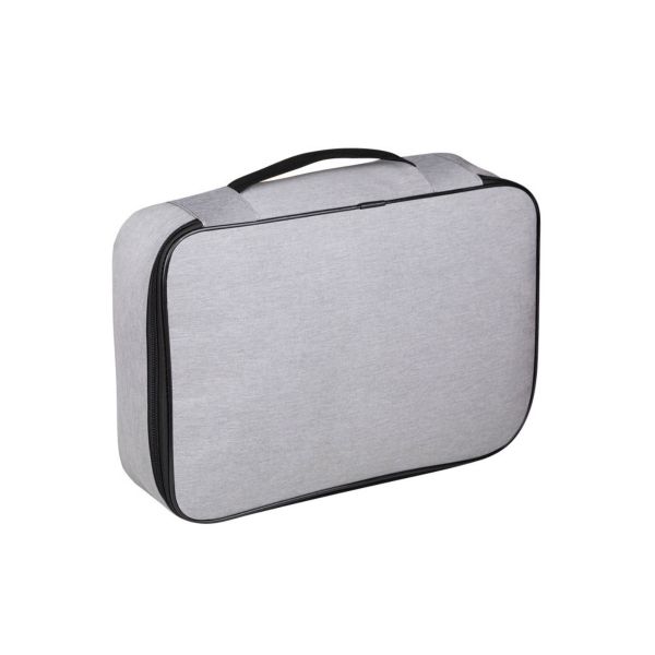 Document Bag With Lock,Security Passport Wallet,ID Card Holder - Grey