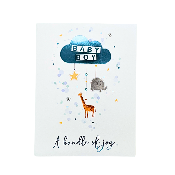 Gigantic card - Baby Boy - A bundle of joy