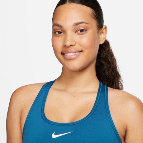 Nike Performance BRA - Medium support sports bra - industrial blue