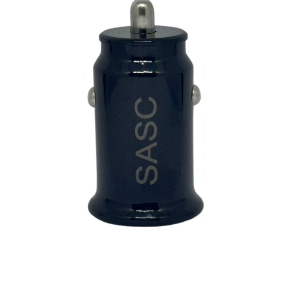 2 Usb Port 12v-24v 2.4a Iph/Andriod Mini Car Charger Head Adapter White