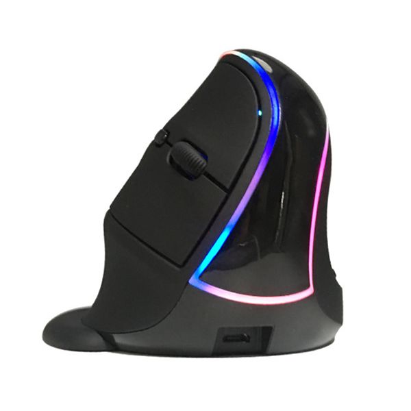 Wireless Ergonomic Mouse 2.4G Bluetooth Vertical Optical Mouse Rechargeable