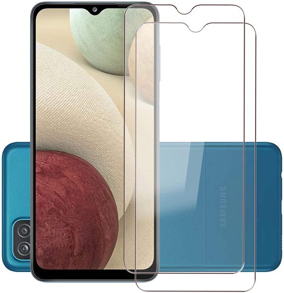 2 Pack - Samsung A12 / A02S / A32 5G / A02 Screen Protector Tempered Glass