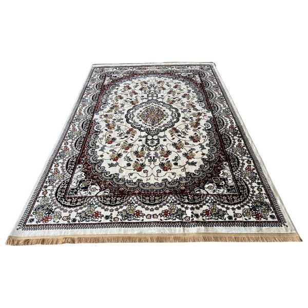Persian Design Machine Made Cream Rug - 300 x 200 cm