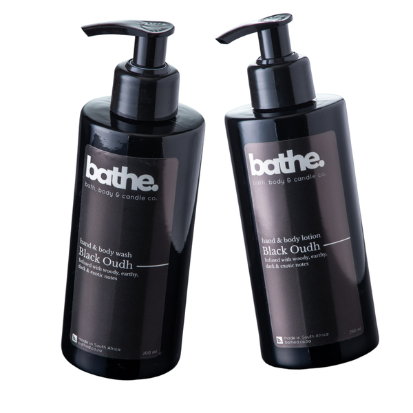 Black Oudh hand + body wash &amp; lotion