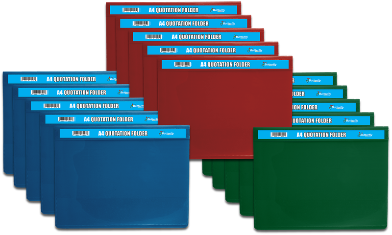 QUOTATION FOLDERS - A4 180m (MIXED) X15