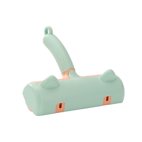 Green Portable Manual Pet Hair Remover Brush