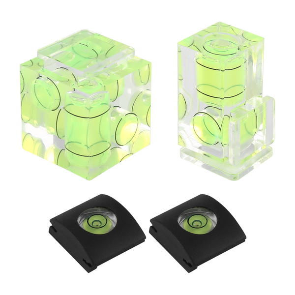 Hot Shoe Level,Camera Bubble Hot Shoe 3 Axis 2 Axis 1 Axis(4Pack)