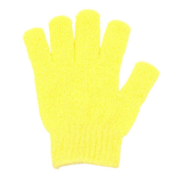 Yellow Nylon Exfoliating Bath Glove - One Size