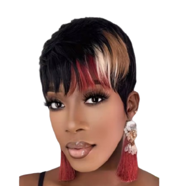 Short Pixie Cut Wig, Highlight Pixie Wig