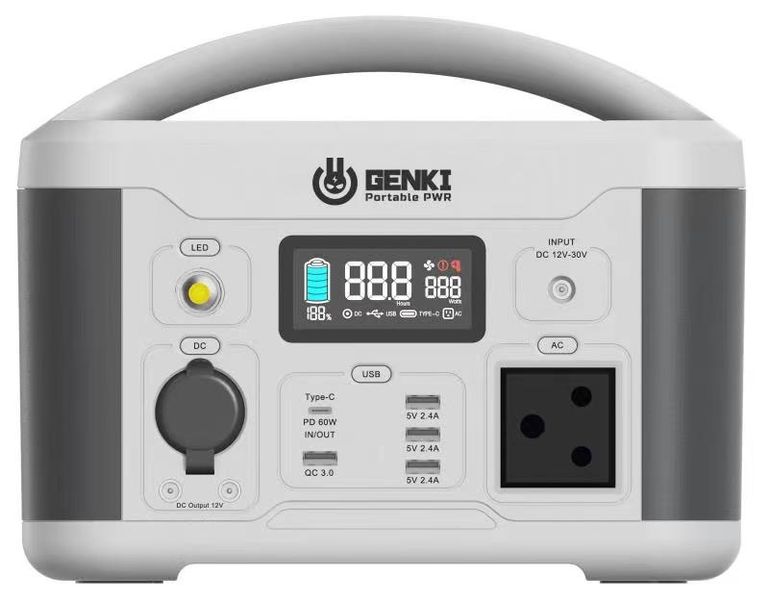 Genki 500W Portable Power Station - White