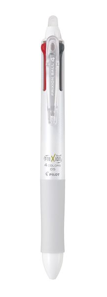 Pilot Frixion Ball 4: 4-Colour Erasable Ballpoint Pen - White