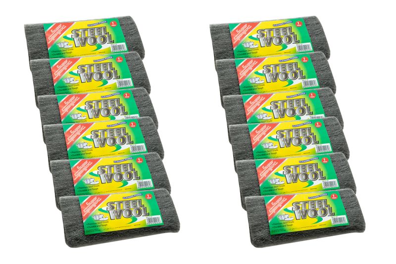 Steel wool 25g x 12 piece bundle