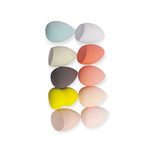 10 Piece Multi-Shape Beauty Blender Sponge Collection