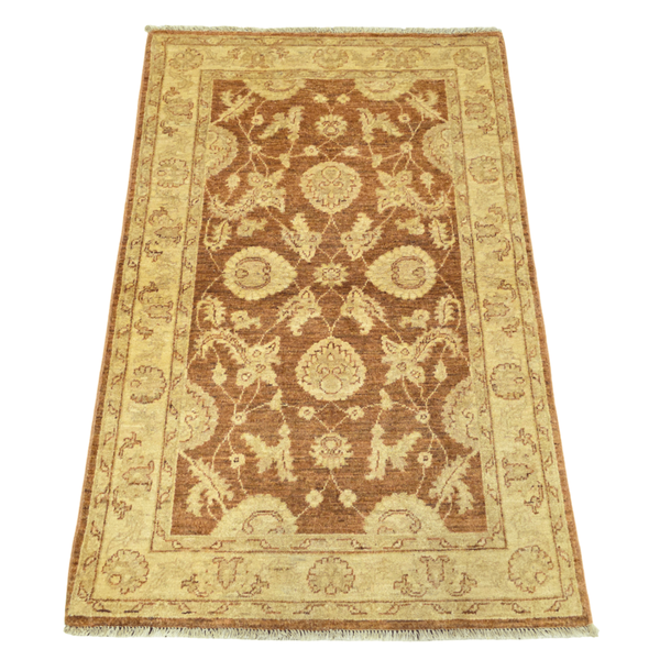Rugs &amp; Decor / Hand Knotted Soft Tone Afghan Chobi - Wool Rug- 149 x 103 cm
