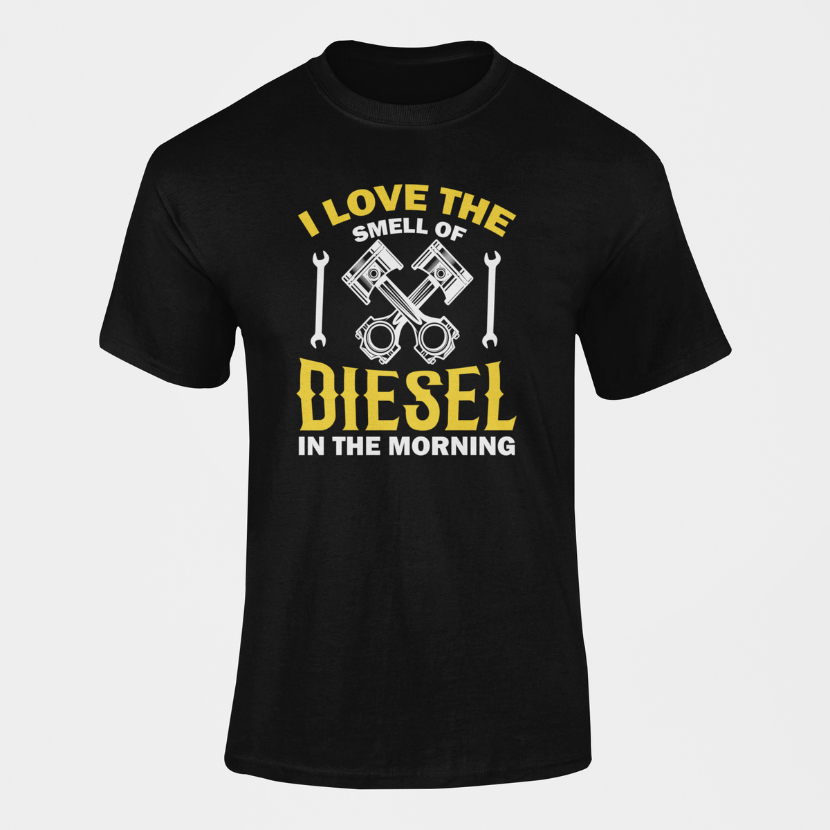 I Love The Smell Of Diesel In The Morning Mechanic Biker T-Shirt | Shop ...