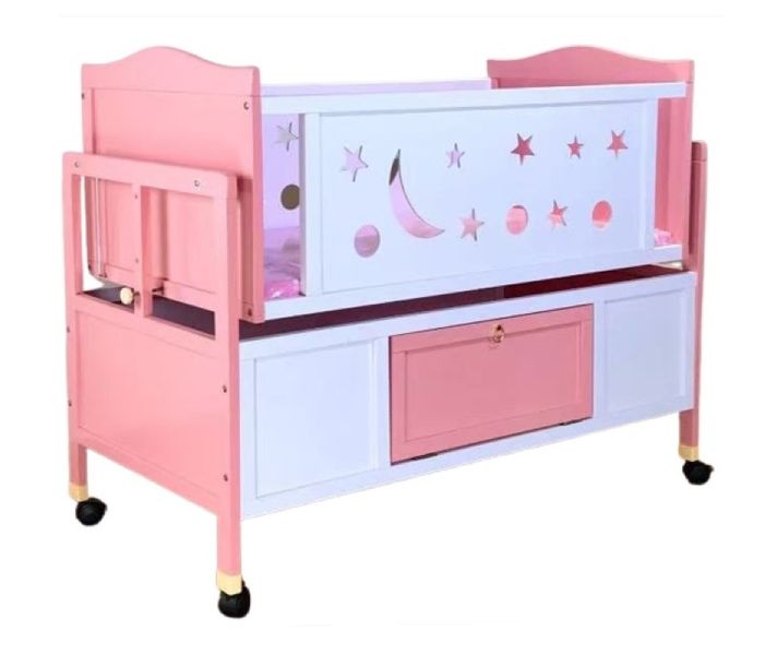 Modern Cribs Set Baby Cradle Swing Multi-function Wood Baby Bed