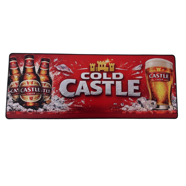 Castle Cold Beer Bar Mat - 80cm x 30cm - Steglio