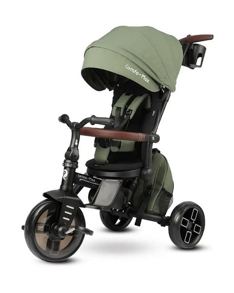 Qplay Comfo Max Tricycle with Reversing Seat &amp; Storage Green