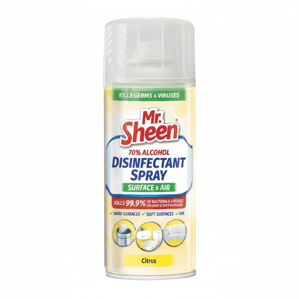 Mr Sheen Disinfectant Spray 500ml - Citrus Surface and Air Cleaner