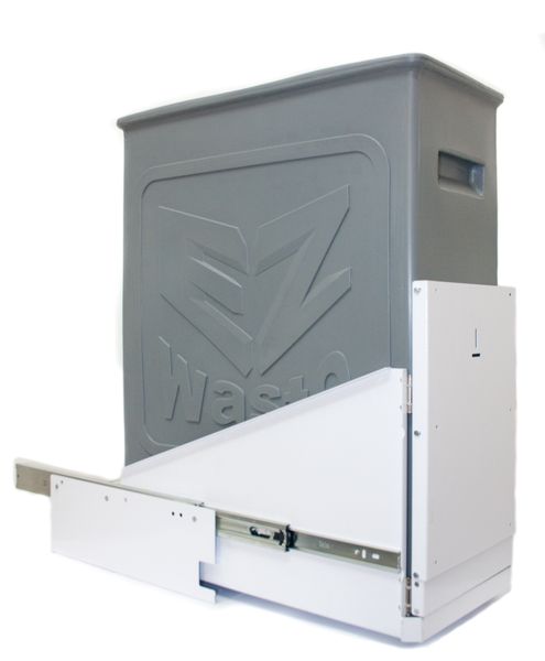 EZSlide Waste Bin - 74 liter - Left Hand Opening - Touch Open Runners