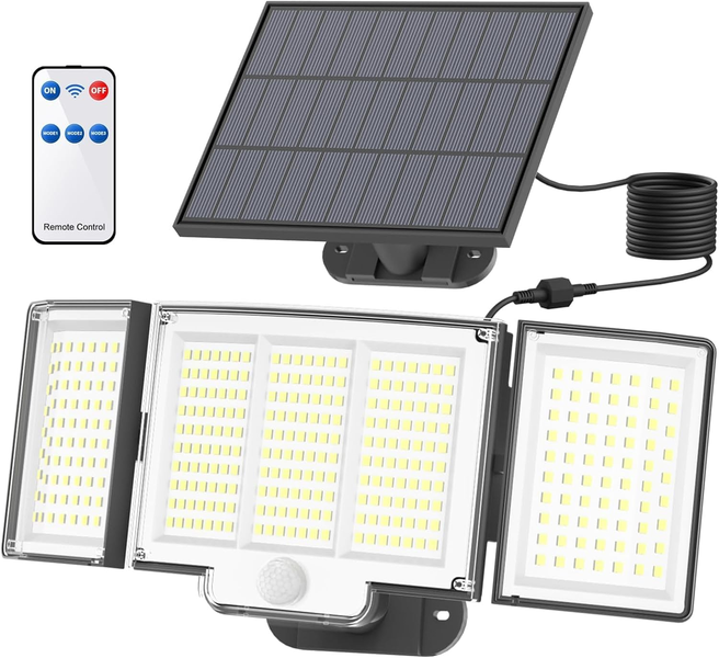 LED Split Solar Lamp 3 Lighting Mode Outdoor Decoration Sunlight Wall Light