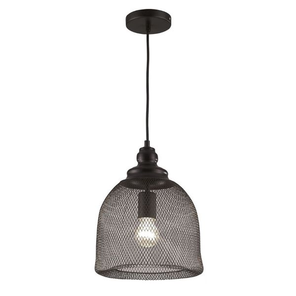Modern Metal Pendant with Black Metal Mesh Light -07507