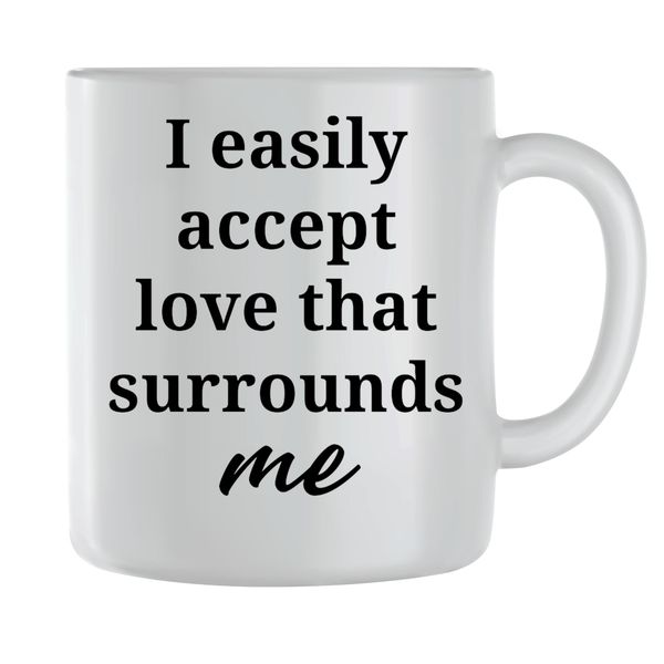 Accept love Coffee Mugs for Men Women Motivational Sayings Graphic Cups 248