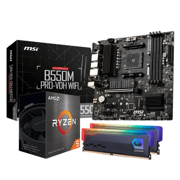 AMD Ryzen 5600x Gen 4 B550M PRO-VDH WIFI 16GB 3600MHz Upgrade Kit