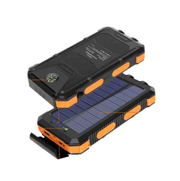 Rugged Outdoor Solar Power Bank - Waterproof for Camping &amp; Hiking Trips
