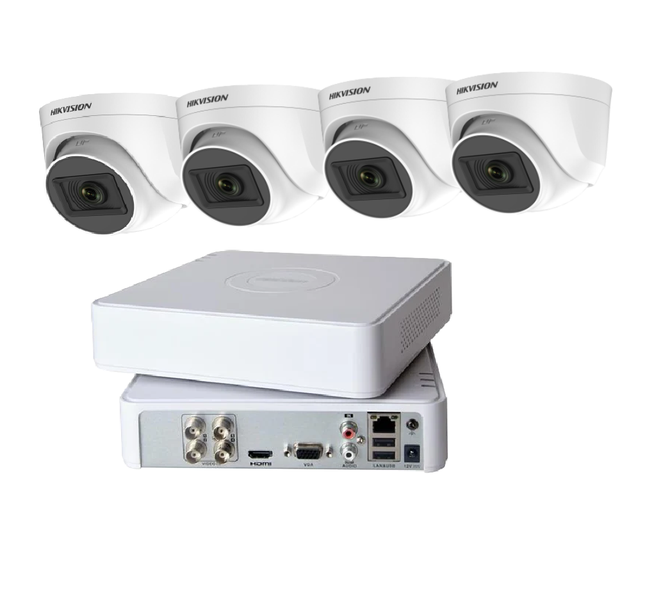 Hikvision | 4CH DVR + 4 x Dome Cameras | SBR Bundle